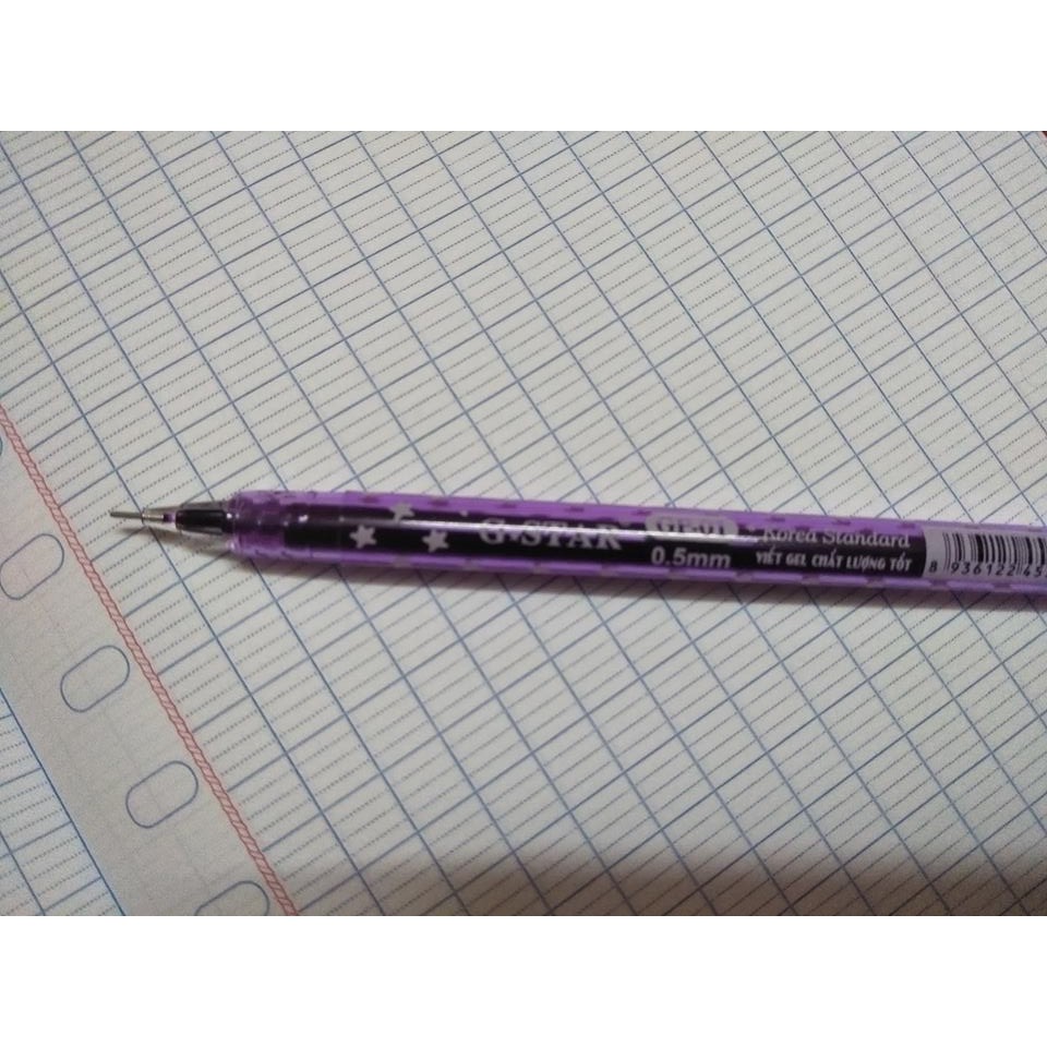 Hộp bút 12 cây-bút gel tím