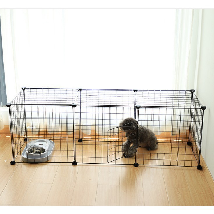 Tấm Lưới Thép Đa Năng Lắp Giá Kệ Làm Chuồng Quây Chó Mèo Tặng Kèm Chốt 8 Chiều