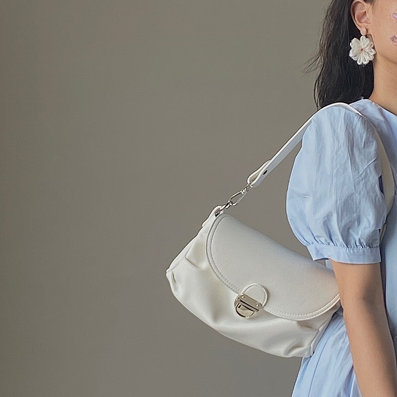 Túi đeo vai màu trơn phong cách thời trang cho nữ IELGY