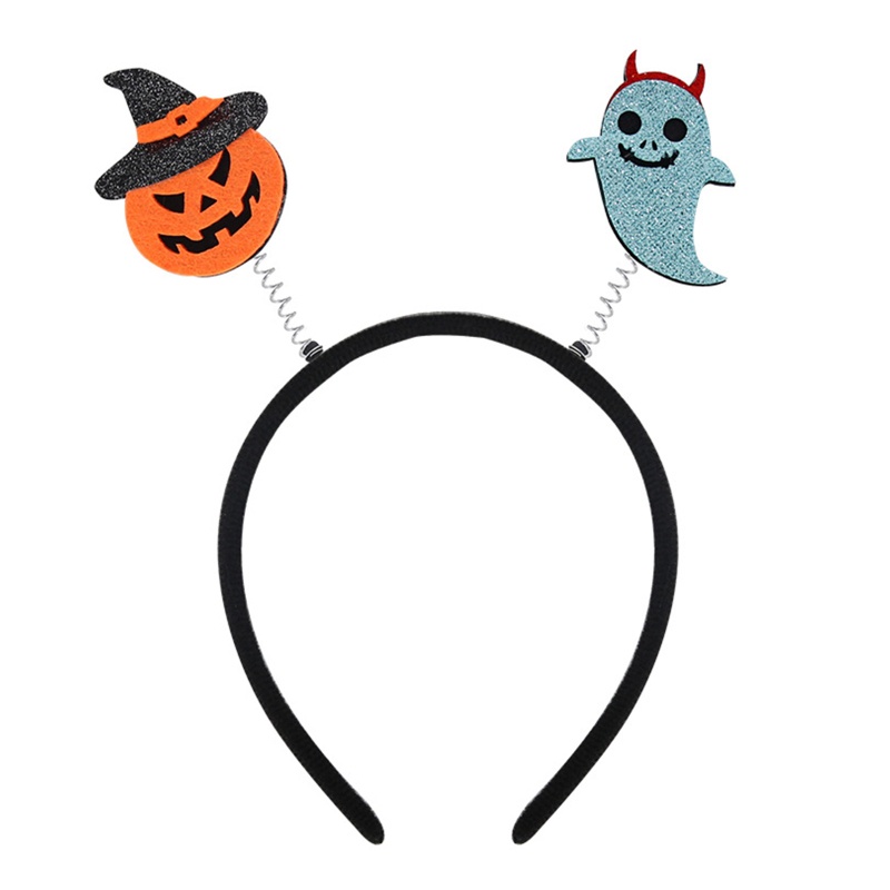 Youyo Băng Đô Cài Tóc Trang Trí Cánh Bí Ngô Halloween Cổ Điển Cho Ngày Chết Costu