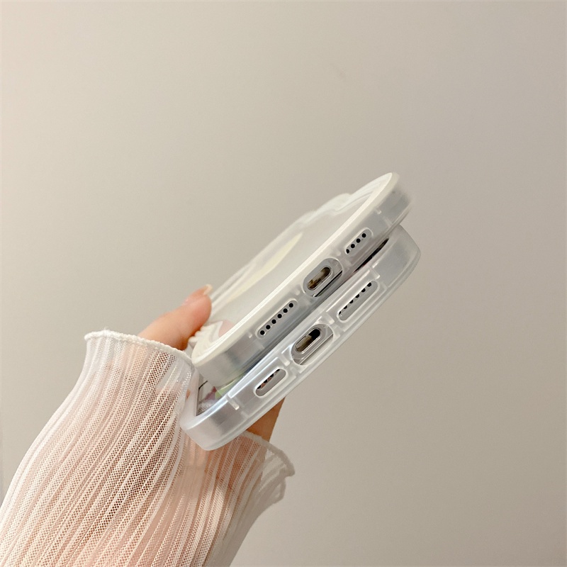 Ốp Điện Thoại Silicon Mềm Họa Tiết Gợn Sóng Và Trái Tim Ba Màu Chống Thấm Nước Cho iPhone 13 13 Pro Max 12 12Pro 12ProMax 1111ProMax X