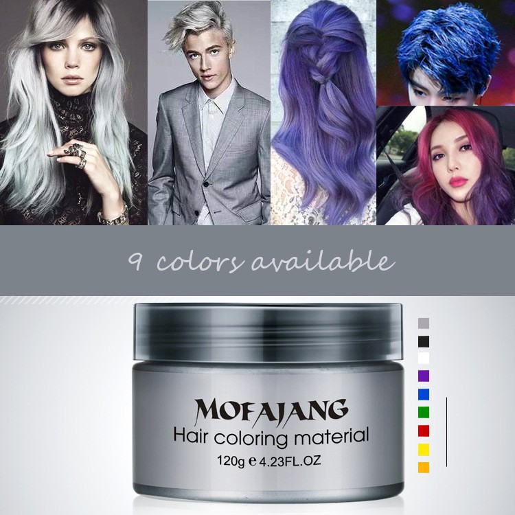 [Hàng mới về] Sáp nhuộm tóc tạm thời 120g Nhật Bản màu xám bạc unisex | BigBuy360 - bigbuy360.vn