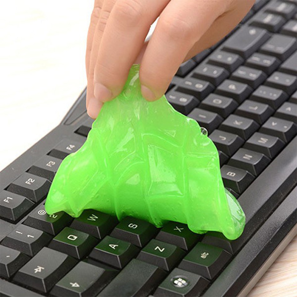 Slime vệ sinh bàn phím/máy tính/ ô tô nhanh chóng tiện lợi dạng gel trong làm sạch các khe lấy sạch bụi bẩn BMBooks