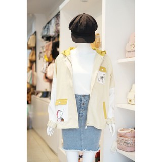 Áo khoác nữ phối màu 385