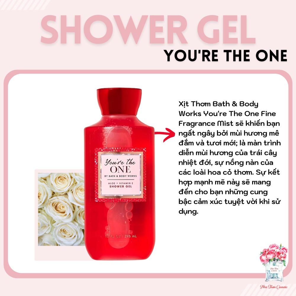 Sữa Tắm Dành Cho Nữ Bath & Body Works You're The One Hương Thơm Cổ Điển Sang Trọng 295ml