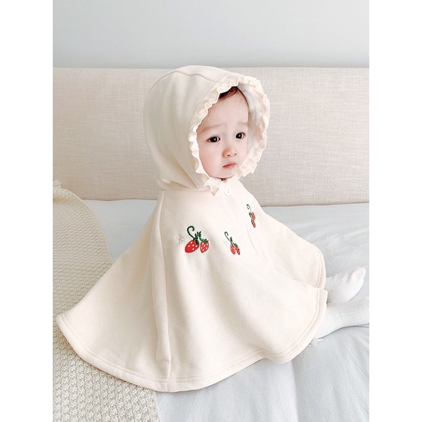 Áo choàng liền mũ cho bé gái hàng Quảng Châu