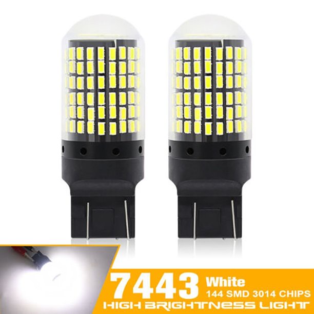 Bóng Đèn Led 7443 Chip 3014 144SMD Siêu Sáng Lắp Đèn Xi Nhan Ô Tô