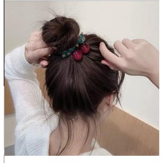 Set 2 dây cột tóc Cherry siêu xinh