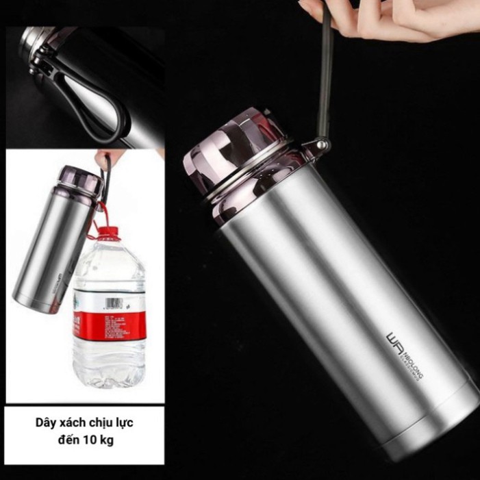 Bình Giữu Nhiệt Lọc Trà 1500ml Thiết Kế 2 Lớp Inox 304 Cao Cấp | (LH3)