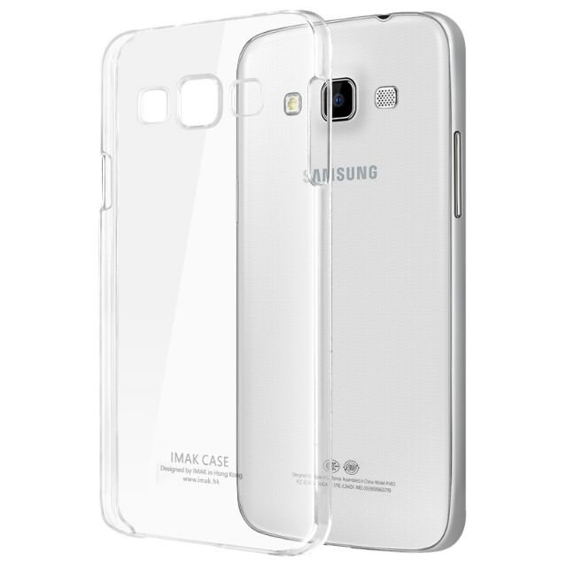 Ốp cứng trong suốt Samsung Galaxy E5 hiệu Imak chính hãng+ Cường lực
