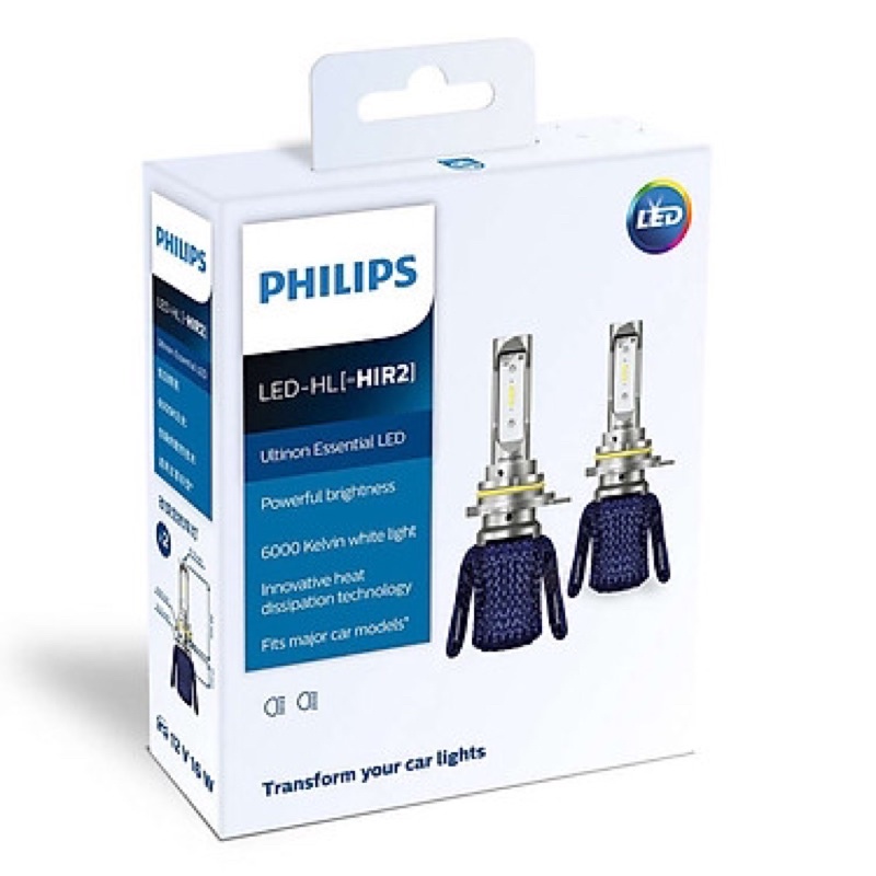 Bóng Đèn Pha Ô tô, Xe hơi Philips Ultinon Essential LED HIR2 11012UEX2 6000K