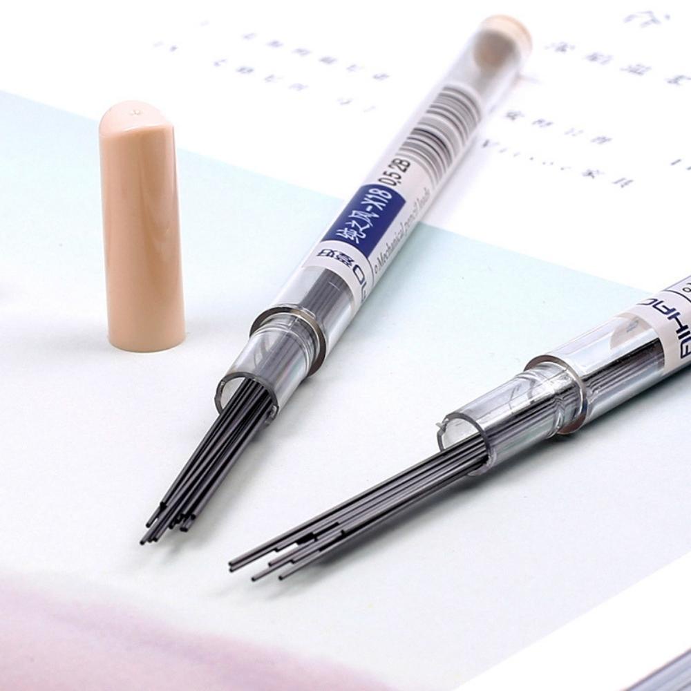 Hộp ruột bút chì bấm 2B 0.5mm / 0.7mm Ống tròn dài Pison