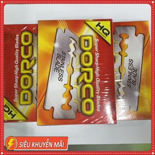 10 Hộp = 50 lưỡi Dao lam cạo râu Dorco