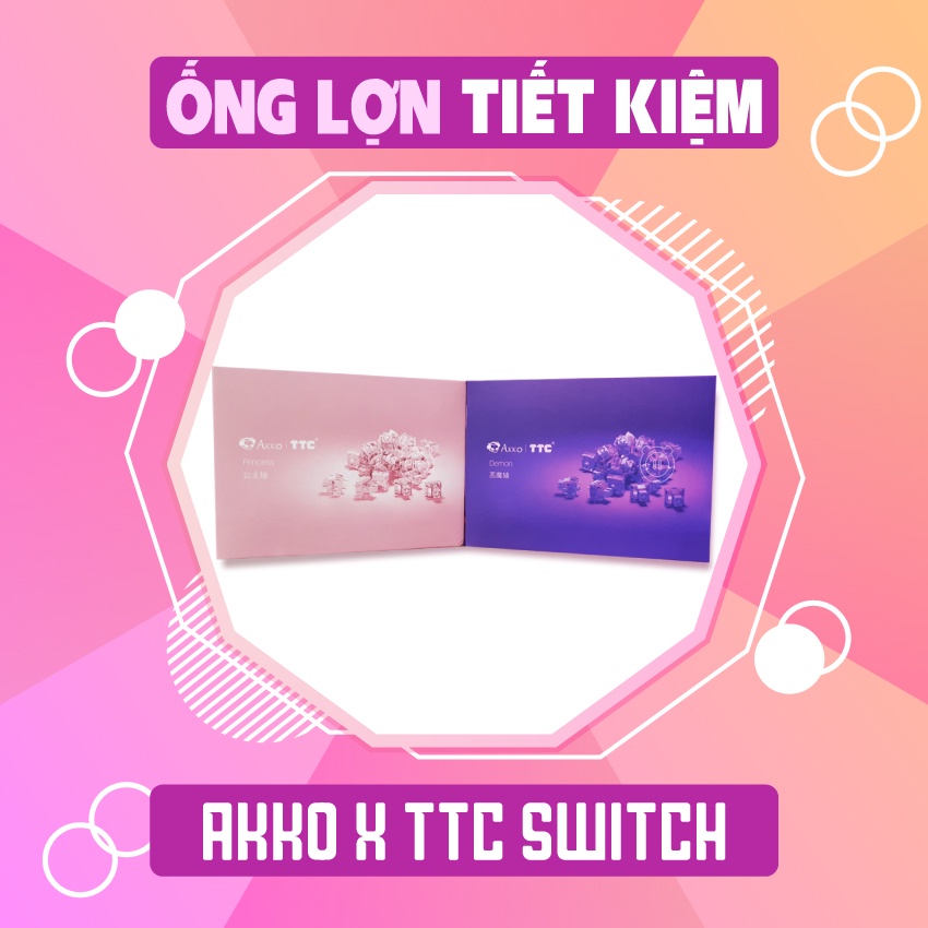 AKKO x TTC Switch Demon / Princess Hàng Chính Hãng