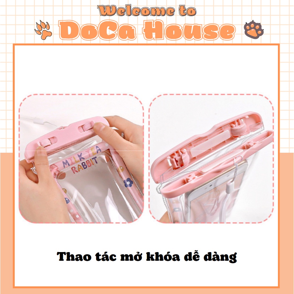 Túi Chống Nước Đựng Điện Thoại Cảm Ứng Có Phao Nổi Dành Cho Đi Du Lịch, Tránh Trời Mưa