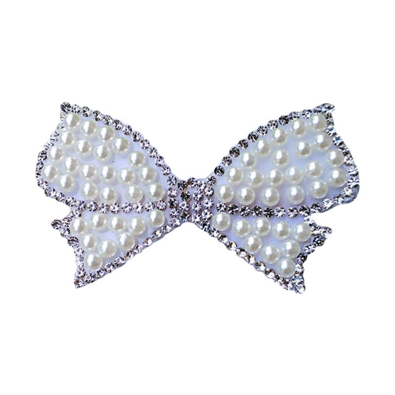 Kẹp Tóc Đính Đá Và Ngọc Trai Giả Màu Cầu Vồng Phong Cách Bohemian Cho Nữ