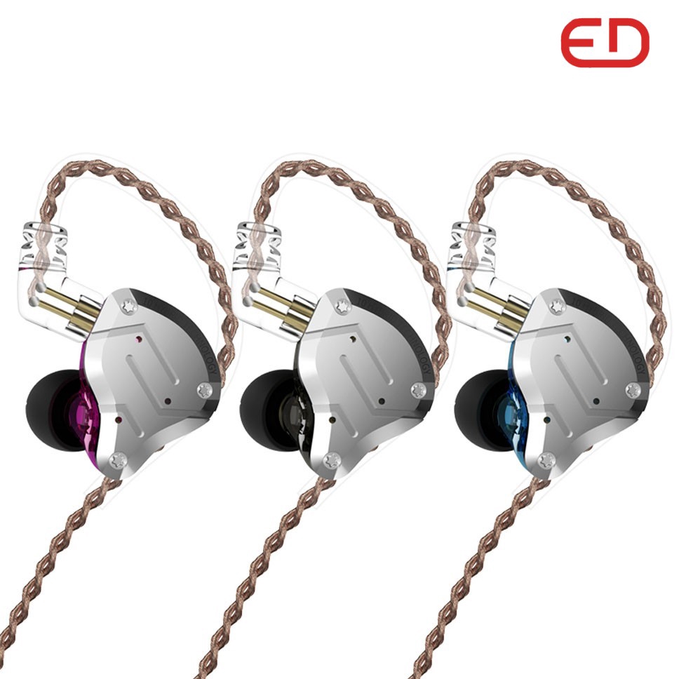 Tai nghe nhét tai KZ ZS10 Pro dây xoắn âm thanh hifi phong cách thể thao