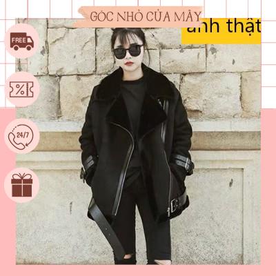 Áo khoác da lộn lót lông GNCM