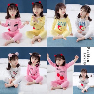 [COTTON LOẠI 1] Bộ dài tay cho bé gái hình Kitty, mặt cười chất cực đẹp, cực đáng yêu