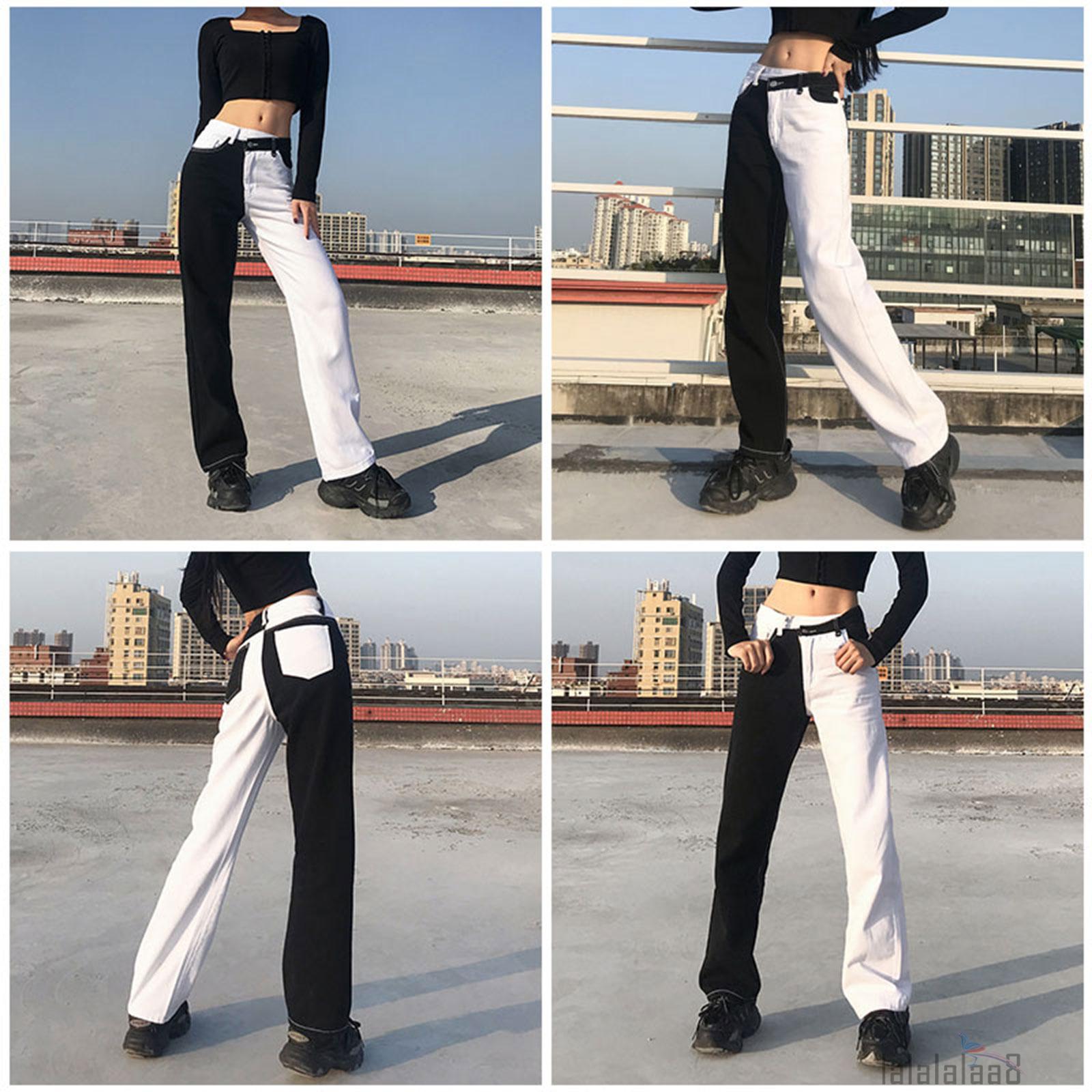 Quần Jeans Dài Ống Rộng Thời Trang Cho Nữ Laa8