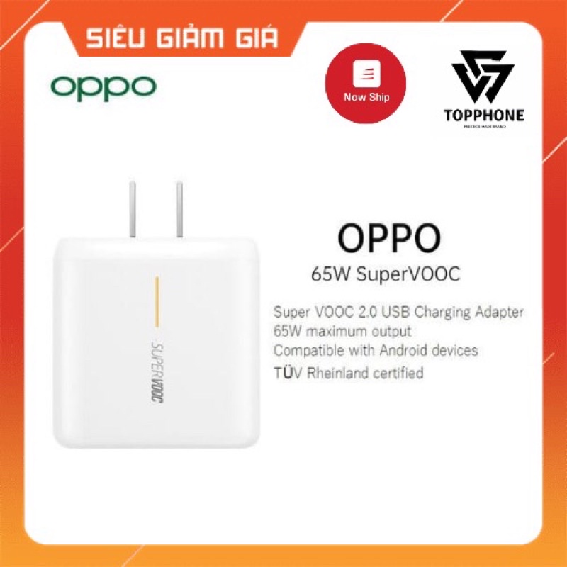 Bộ sạc nhanh super 65w cho Oppo, Realme bảo hành 12 tháng