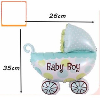 [Rẻ Vô Đich] Bóng kiếng hình em bé, bình sữa, xe nôi, bàn chân, ngựa gỗ, vương miện trang trí sinh nhật