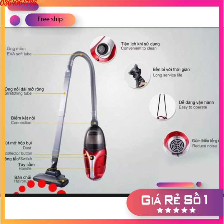 [HÀNG CHÍNH HÃNG] Máy Hút Bụi Mini Cầm Tay 2 Chiều JK-8 1.000W | BigBuy360 - bigbuy360.vn