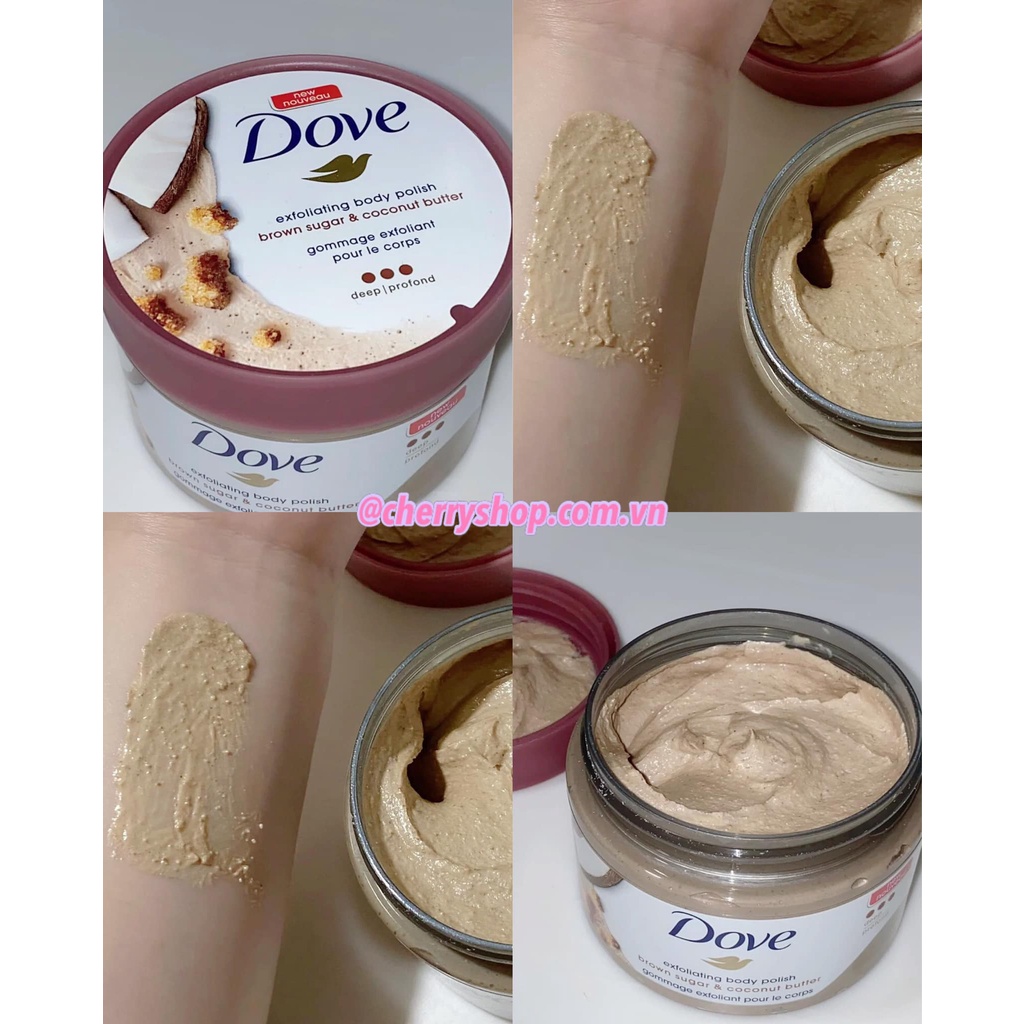 Tẩy da chết body Dove