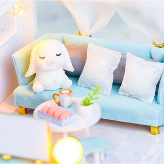 Mô Hình Nhà Búp Bê DIY - Crush Blue K057 ( Tặng Kèm Keo )