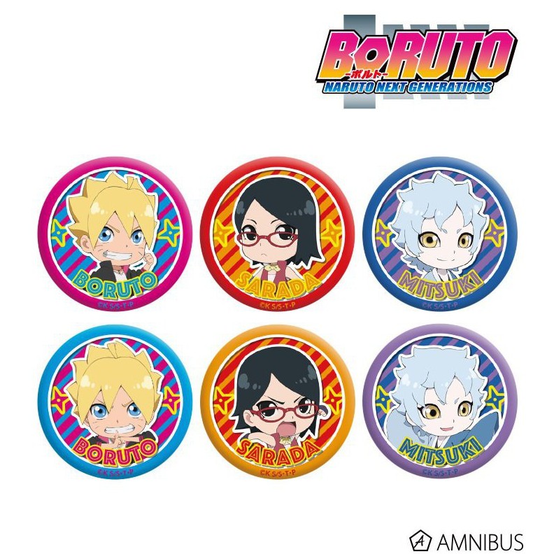 Huy hiệu in hình BORUTO  - NARUTO NEXT GENERATIONS anime chibi phụ kiện cài áo túi xinh xắn dễ thương