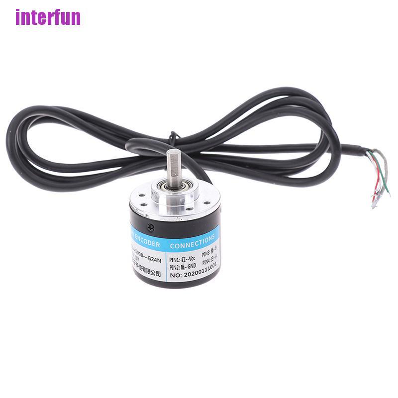 [Interfun1] 100/200/360/400/500/600P/R Photoelectric Incremental Rotary Encoder 5V-24V [Fun]