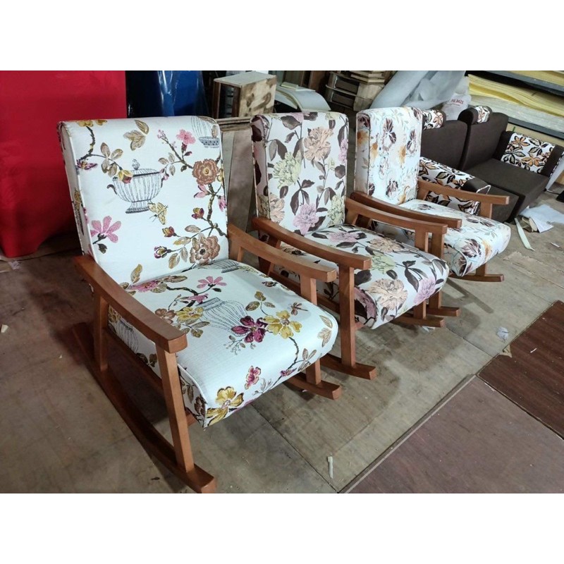 Ghế bập bênh thư giãn sofa hoa nhí siêu đẹp