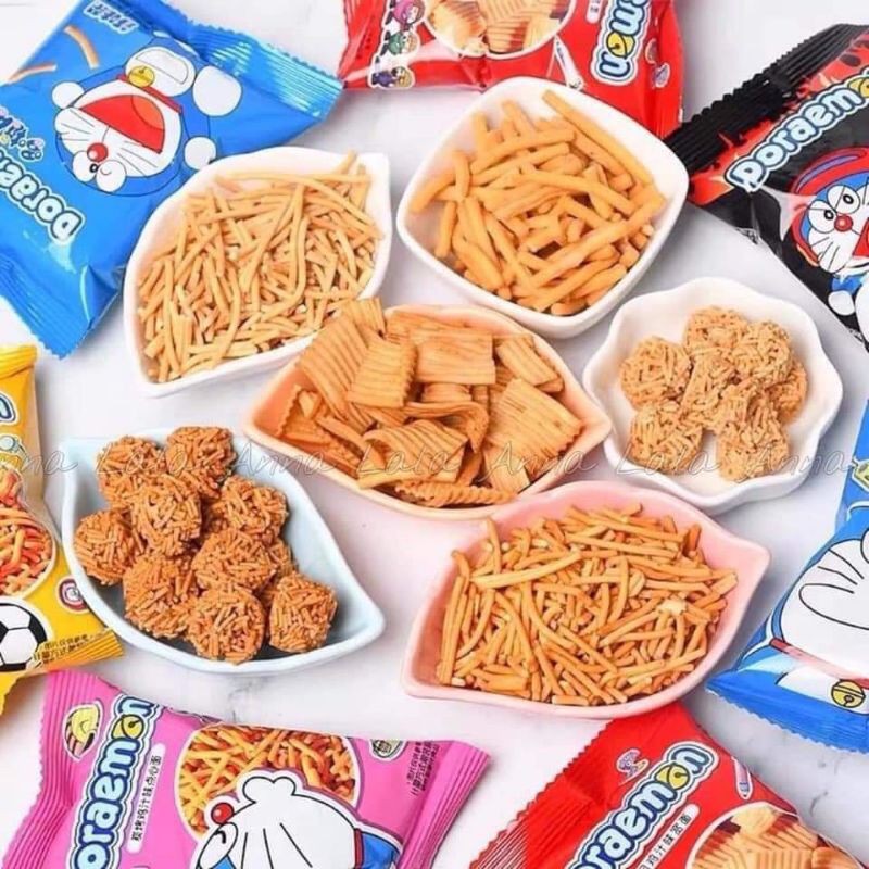 SET SNACK ĂN VẶT ĐÔRÊMON  TÚI BIM BIM DOREMON SIÊU TO KHỔNG LỒ