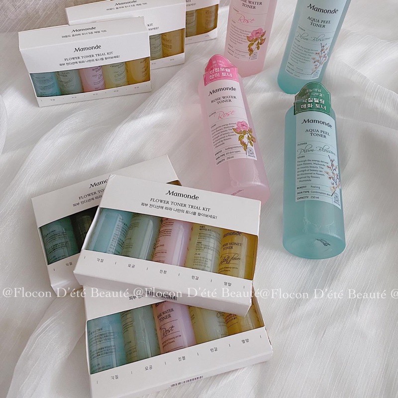 Set 5 chai toner Mamonde mini 25ml/chai