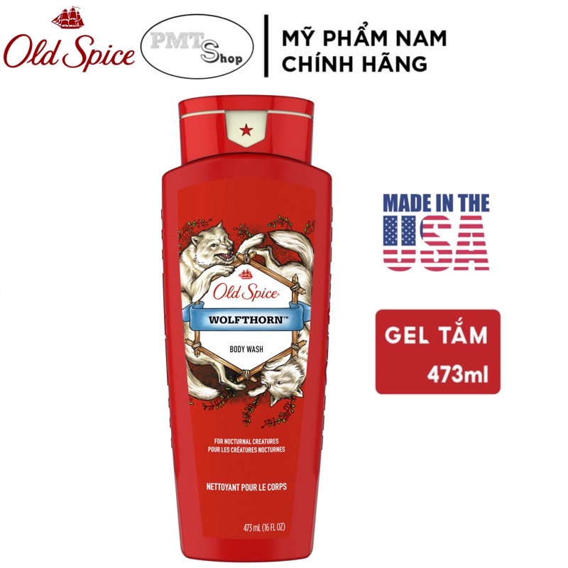 Sữa tắm nam Gel Old Spice Wolfthorn 473ml