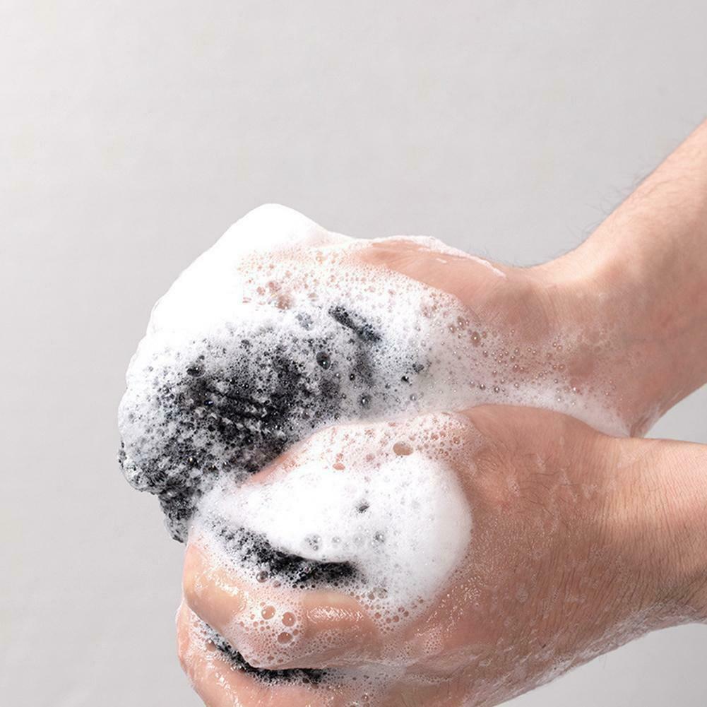 (Hàng Mới Về) Khăn Tắm Dài Màu Đen Tẩy Tế Bào Chết Tiện Dụng X5W7