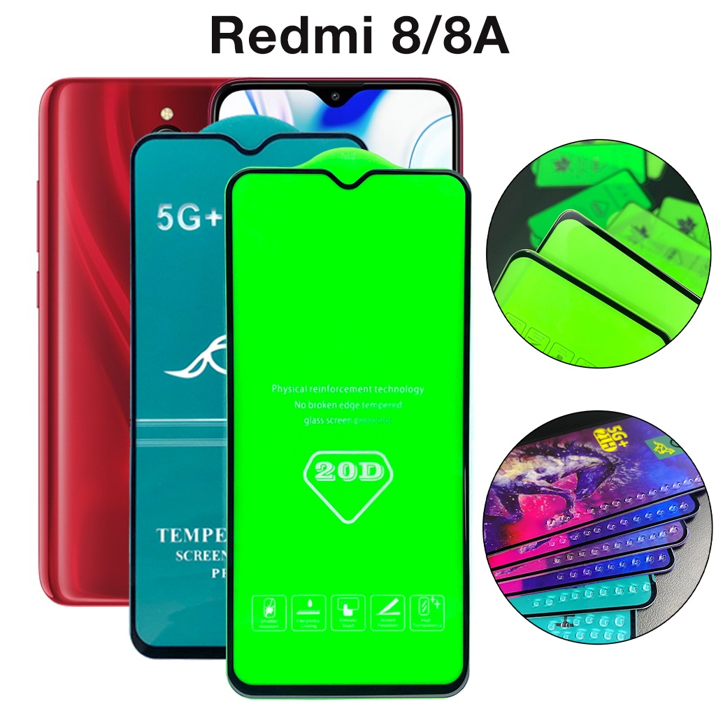 Kính Cường Lực Redmi 8 8A Full màn cao cấp trong suốt chống trầy xước rơi vỡ màn hình cảm ứng mượt mà tặng kèm khăn lau