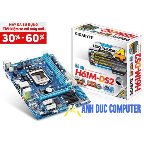 Bo mạch Mainboard GIGA H61 M-D