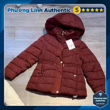 Áo Khoác phao mũ lót lông Zara Auth new tag có sẵn 1938/703 1938703