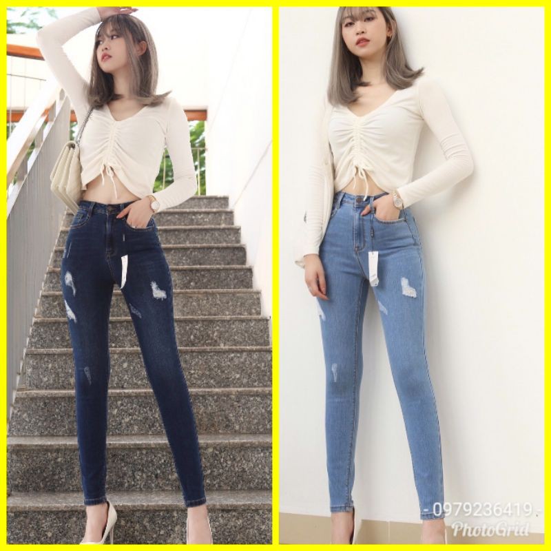 Quần jean skinny rách