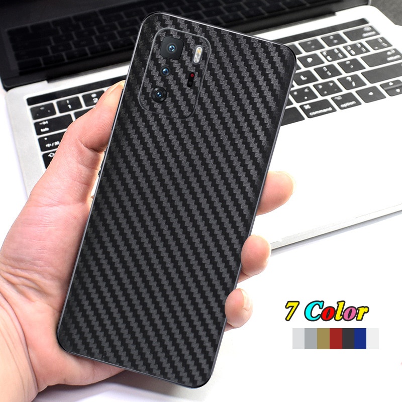 Ốp Điện Thoại Sợi Carbon 3D Siêu Mỏng Không Để Lại Dấu Vân Tay Cho Xiaomi Redmi Note 10 Pro 9 10X 5G Ultra