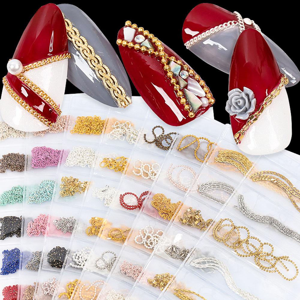 Hạt Charm 3D Nhiều Màu Dùng Trang Trí Móng Tay Nghệ Thuật