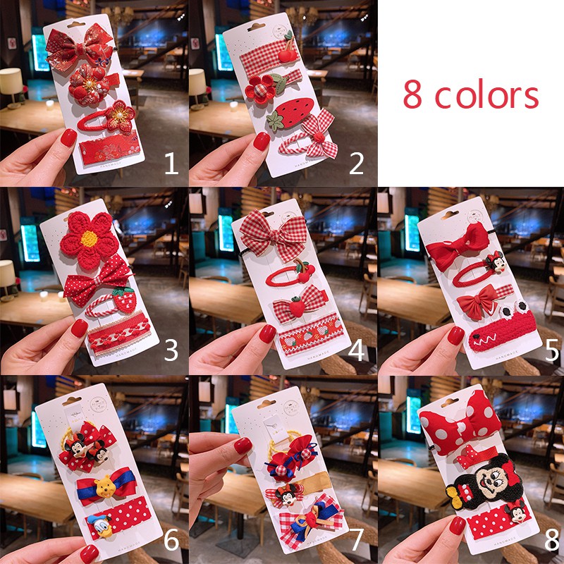 Kẹp tóc họa tiết trái cây xinh xắn cho bé gái