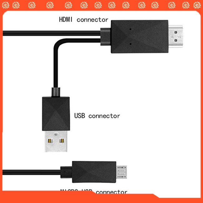 Cáp chuyển đổi 5 pin & 11 Pin Micro USB MHL sang HDMI 1080P HD TV cho điện thoại Android