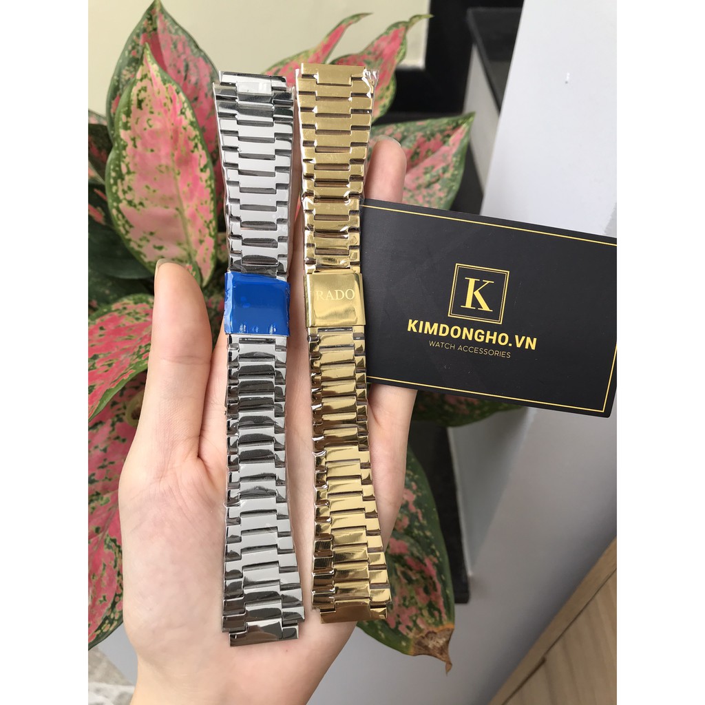 Kimdongho - Dây đồng hồ Rado đúc xịn vàng và trắng ảnh thật 100%