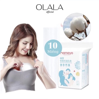 MẪU MỚI- Gói 10 miếng lót thấm sữa Mameyo mềm mại,thấm cực tốt