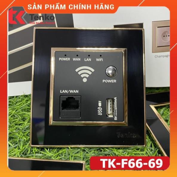 [ Chính Hãng ] Bộ phát Wifi Âm Tường Chuẩn N300 Hỗ Trợ USB 3G Chính Hãng Tenko TK-F66-69