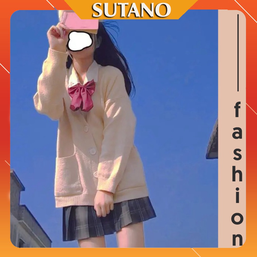 Áo Khoác Cardigan Dài Tay Dễ Thương Học Sinh kiểu dáng Hàn quốc dày dặn hàng đẹp A466 SUTANO | BigBuy360 - bigbuy360.vn