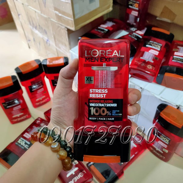 Sữa tắm , gội Loreal Stress Resist  - Pháp