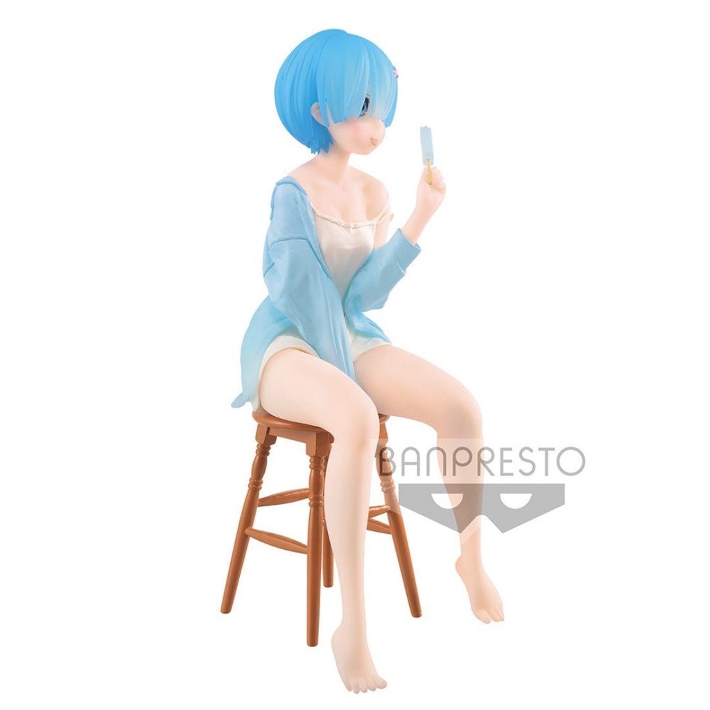 Mô hình Re Zero Rem 20cm Relax Time Summer Ver Prize Figure Banpresto Mô hình tĩnh Nhựa PVC Chính hãng Nhật RZBP01